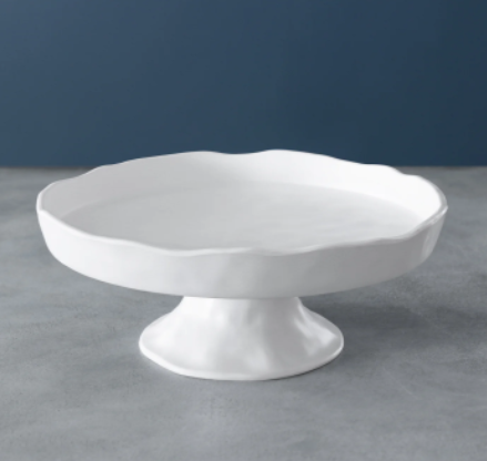 VIDA Nube Round Pedestal Cake Plate (White) Kitchen + Entertaining Beatriz Ball   