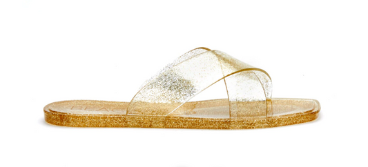 Villa Jelly Sandal - Gold Glitter Shoes Matisse   