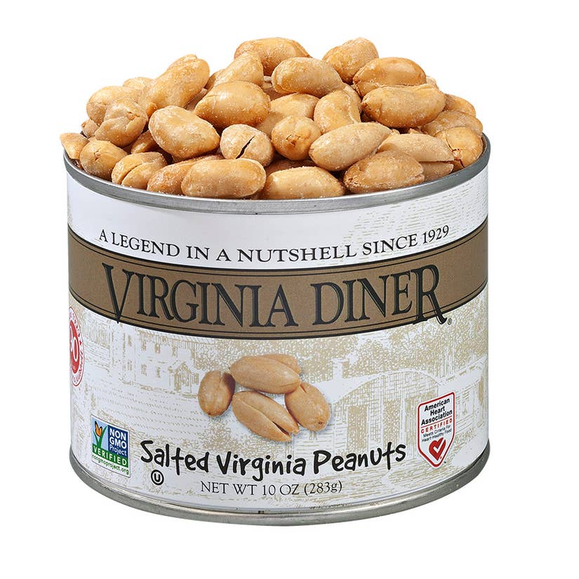 10oz Salted Virginia Peanuts Gifts Virginia Diner   
