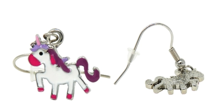 Rainbow Fantasy Pierced Earrings Accessories Pink Poppy White Unicorn  