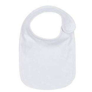 Plain Bib - White Baby Accessories Blanks Boutique Default Title  