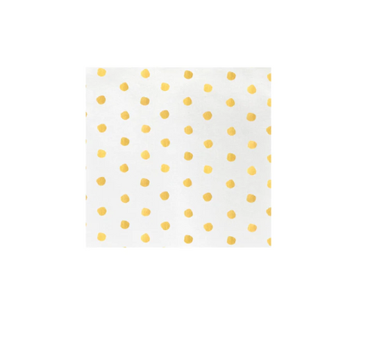 Papersoft Napkins Dot Yellow Cocktail Napkins - Set of 20 Kitchen + Entertaining Vietri   