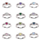 Sterling Silver Heart Birthstone Baby Ring Size 2 Kids Jewelry Cherished Moments   