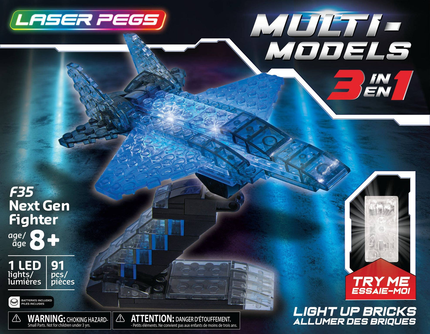 Laser Pegs  - 3 in 1 F35 Jet Toys Laser Pegs   