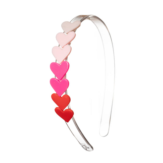 Centipede Heart Red/Pink Headband Kids Hair Accessories Lilies & Roses   