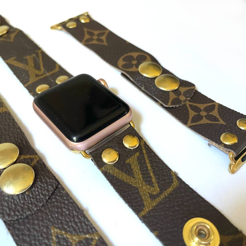 LV Apple Watch Band | Upcycled Designer Replacement Strap Misc Accessories Beaudin   