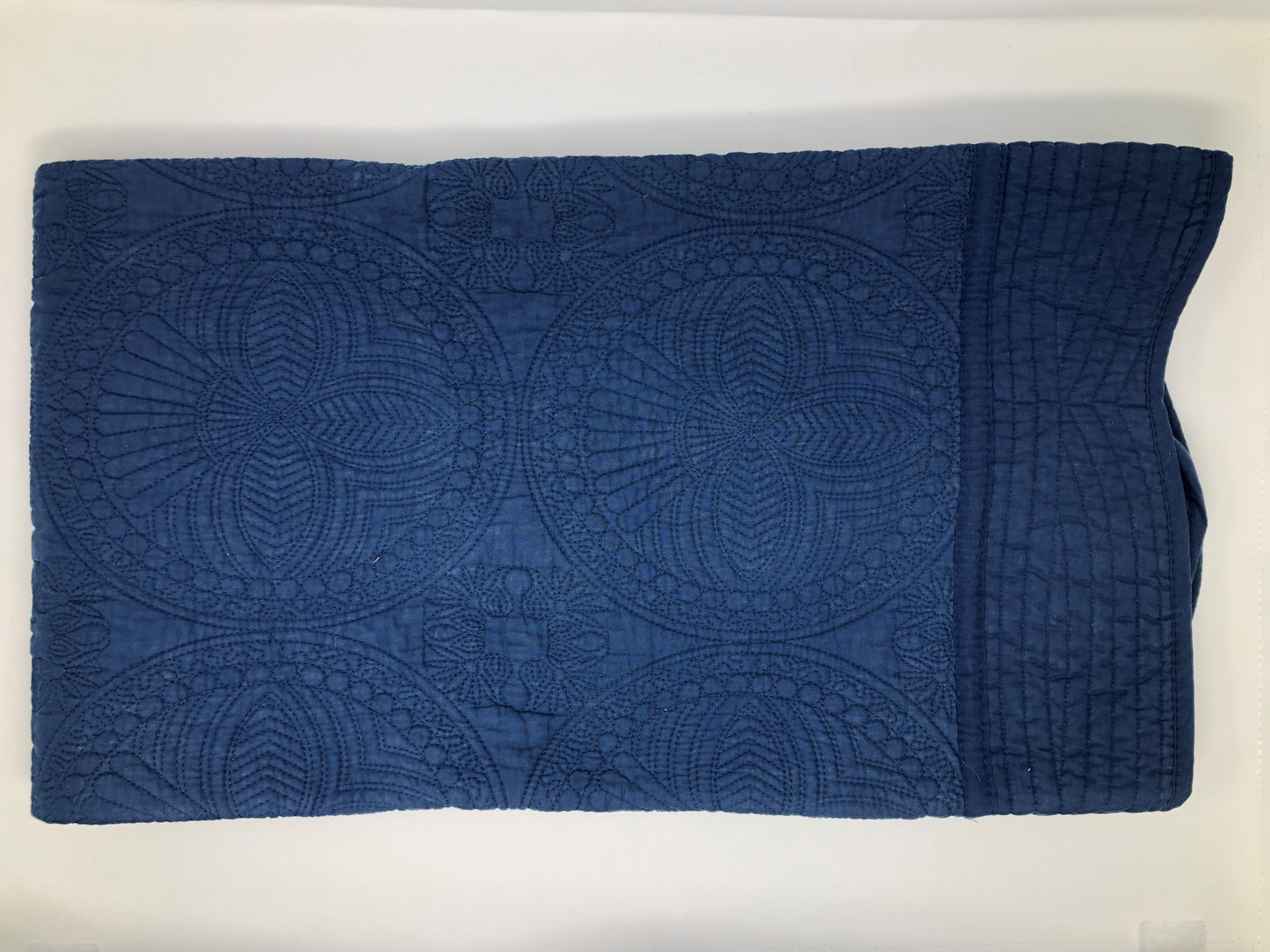 Baby Medallion Quilt Gifts Oriental Products navy  