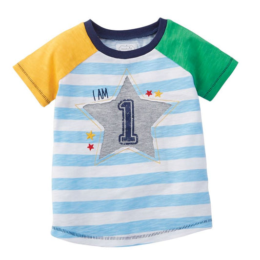 Boy Birthday Shirt Boys Tees Mudpie One  