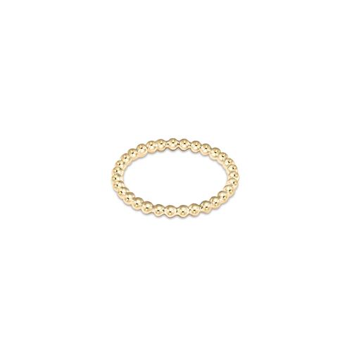 Classic Gold 2mm Bead Ring - Size 7 Women's Jewelry enewton   