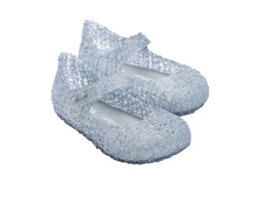Mini Campana Zig Zag - Clear Glitter Shoes Mini Melissa   