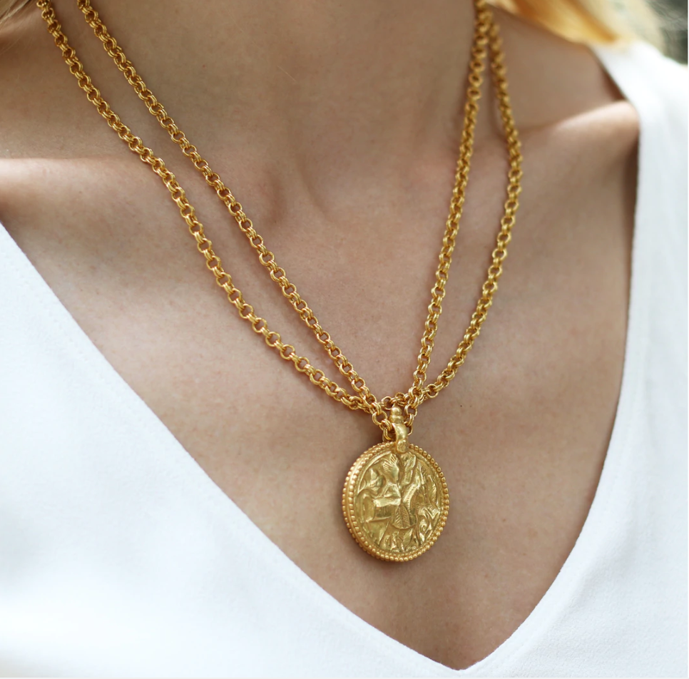 Coin Pendant Necklaces Julie Vos   