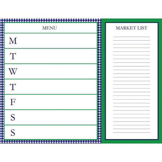 Meal Planner & Market List Notepad Paper Goods WH Hostess   