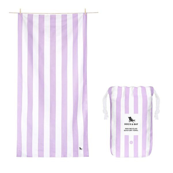 Cabana Large Towel -  Lombok Lilac Textiles Dock & Bay   