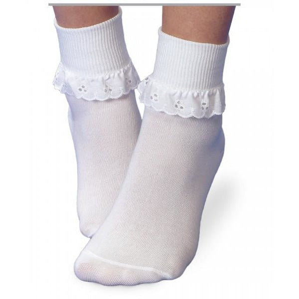 Eyelet Lace Sock Kids Socks + Tights Jefferies Socks NB  