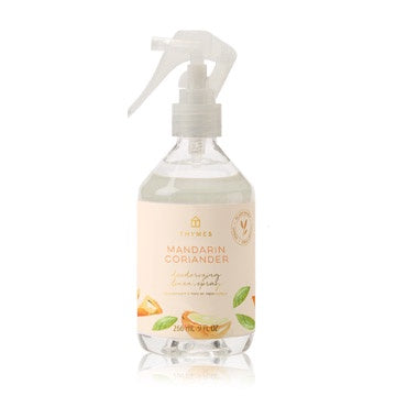 Mandarin Coriander Linen Spray Kitchen + Entertaining Thymes   