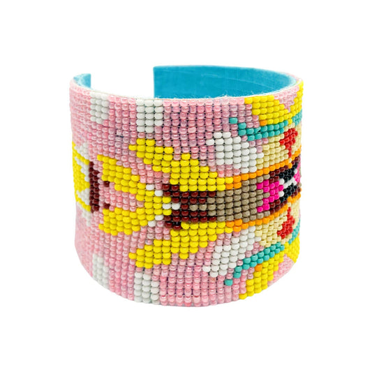 Flower Child Beaded Cuff Bracelet Bracelets Laura Park Designs   