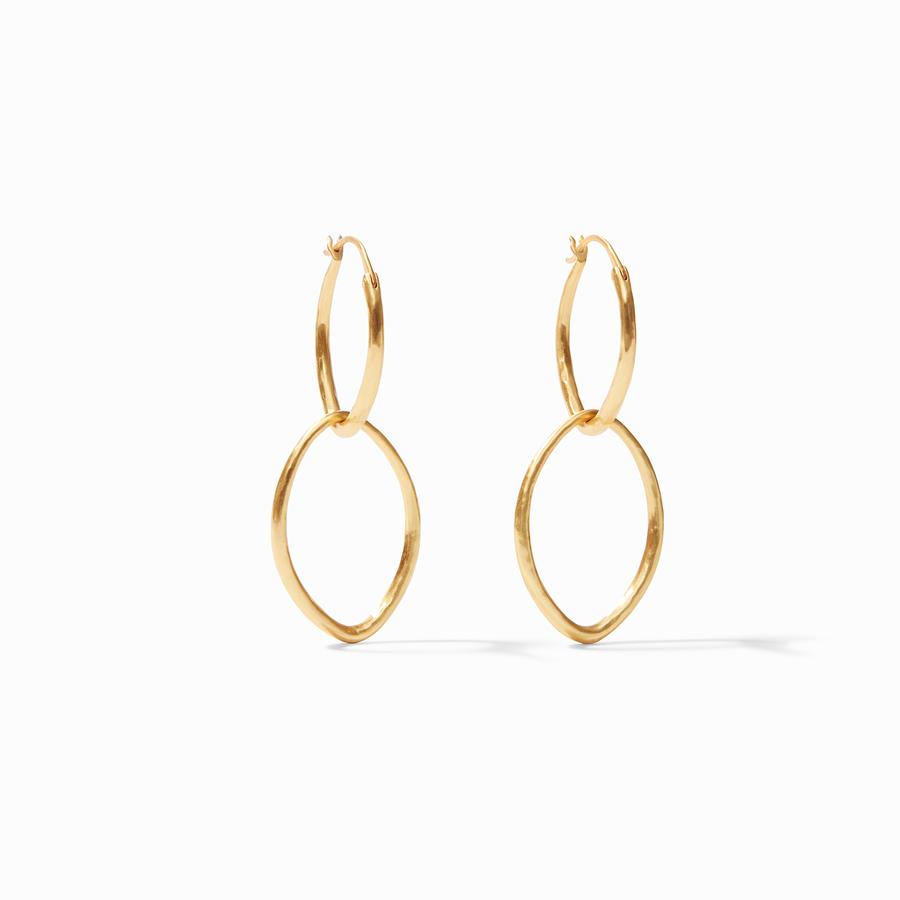Fleur-de-Lis 2-in-1 Earring Gold Women's Jewelry Julie Vos   
