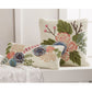 Lumbar Floral Hook Wool Pillow Home Decor Mudpie   