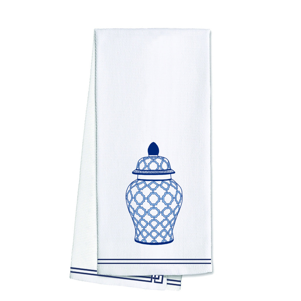 Cotton Tea Towel - Geometric Ginger Jar Gifts WH Hostess   