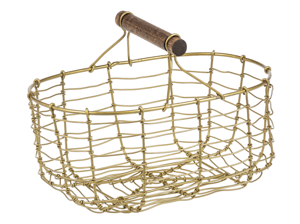 Gold Mini Basket Home Decor Midwest-CBK Oval  
