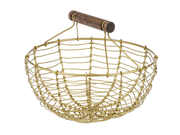 Gold Mini Basket Home Decor Midwest-CBK Circle  