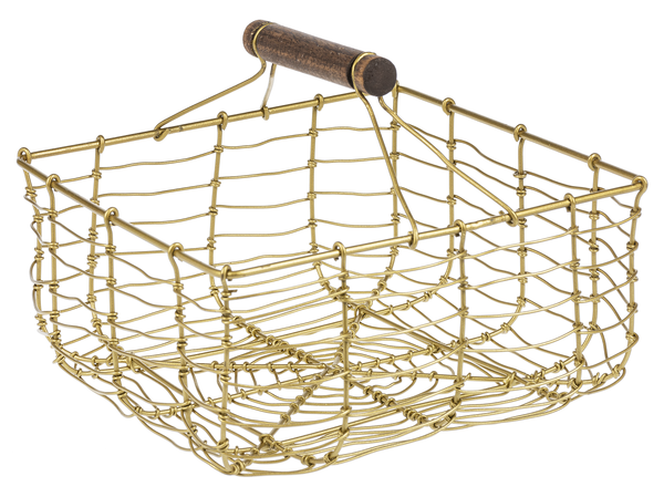 Gold Mini Basket Home Decor Midwest-CBK Square  