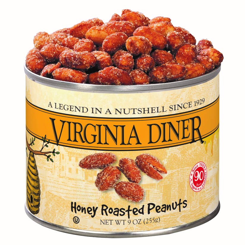 9oz Honey Roasted Peanuts Gifts Virginia Diner   