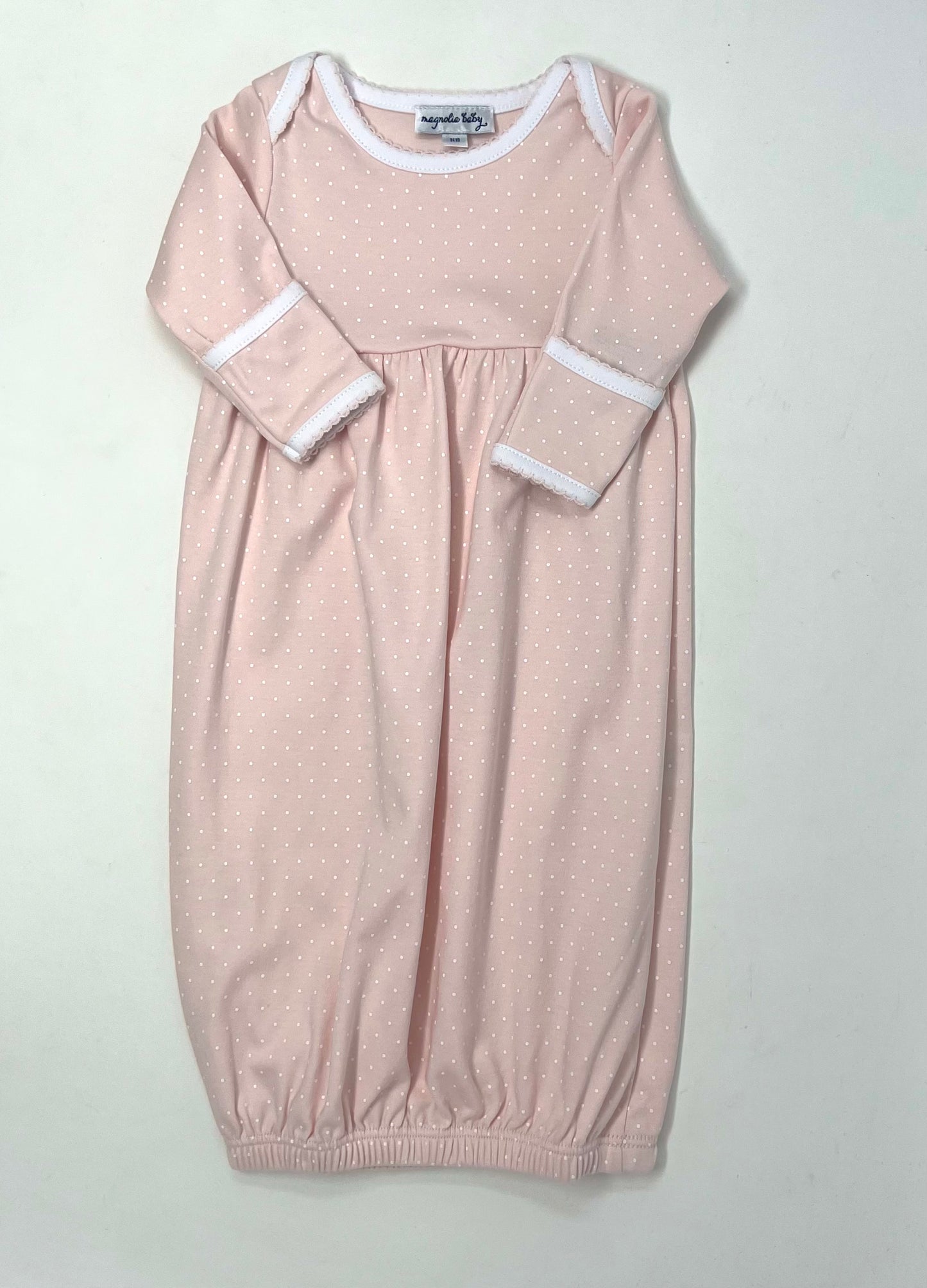 Simply Sweet Gathered Gown - Pink Baby Sleepwear Magnolia Baby   