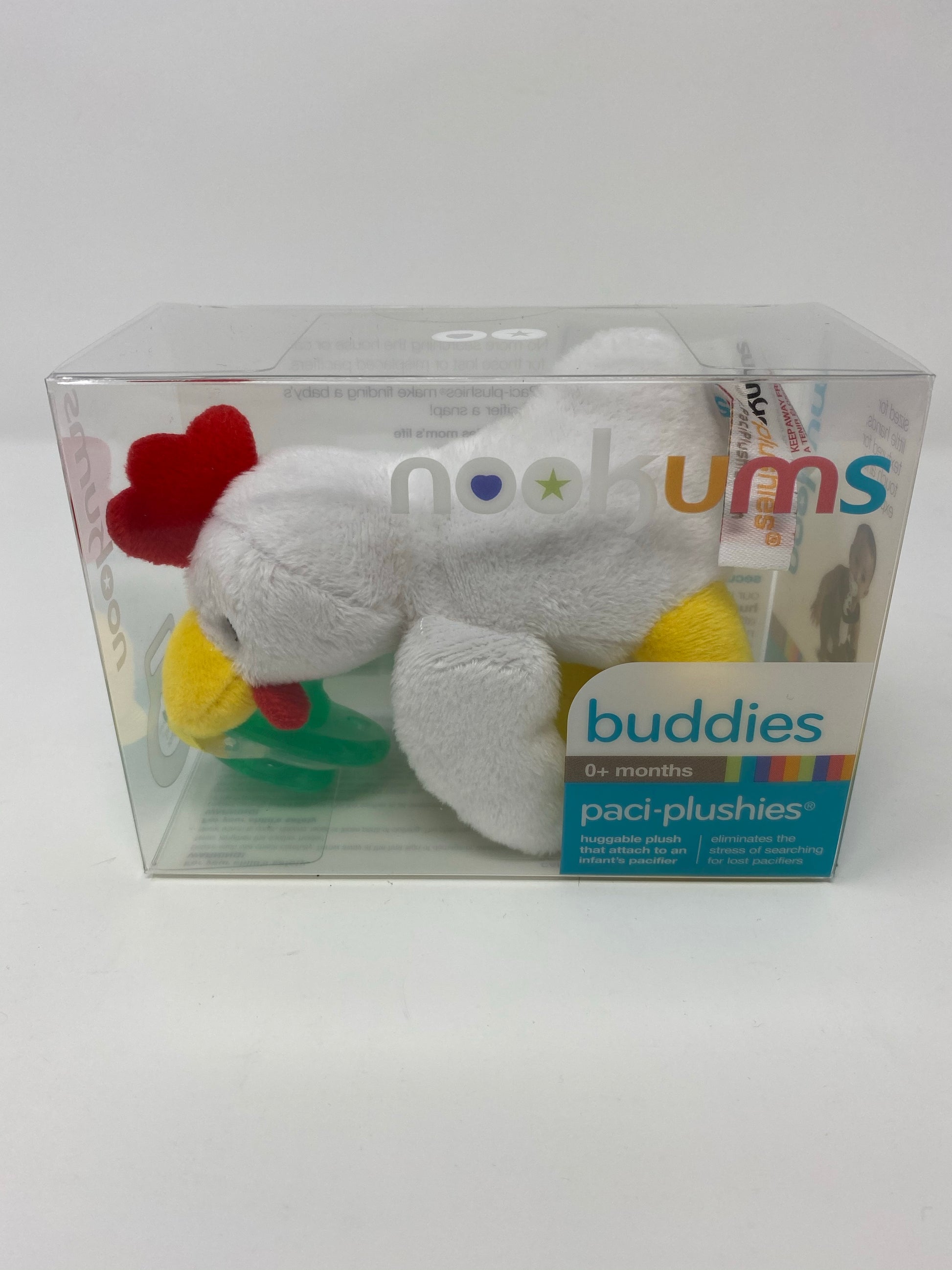 Paci Plushies Buddies Baby Accessories Nookums Chicky Chicken  