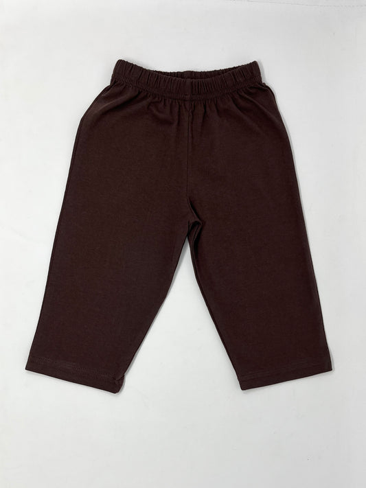 Jersey Solid Straight Pants - Chocolate Boys Pants Luigi   