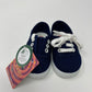 Laced Canvas Sneaker - Navy Shoes Cienta   