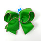 King Moonstitch Basic Bow Kids Hair Accessories Wee Ones Green with Hot Pink  