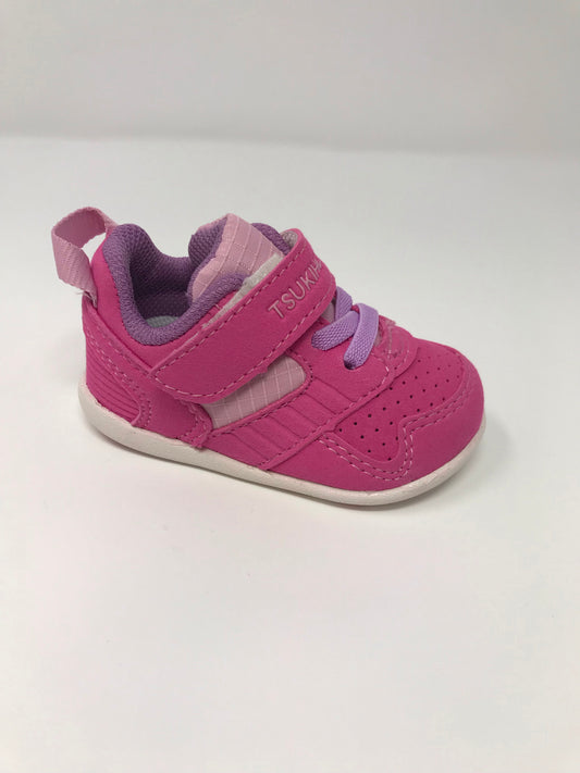 Fuchsia/Pink Racer Girls Shoes Tsukihoshi   