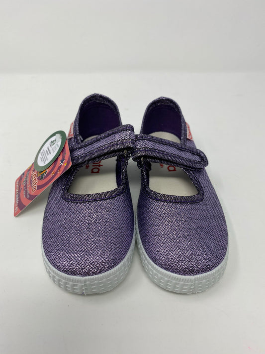 Girl Mary Jane - Light Purple Sparkle Girls Shoes Cienta   