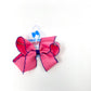 Medium Moonstitch Basic Bow Kids Hair Accessories Wee Ones Hot Pink with Purple  