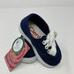 Laced Canvas Sneaker - Navy Shoes Cienta   