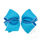 King Moonstitch Basic Bow Kids Hair Accessories Wee Ones Island Blue with White  