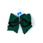 Mini King Grosgrain Bow Kids Hair Accessories Wee Ones Forest Green  
