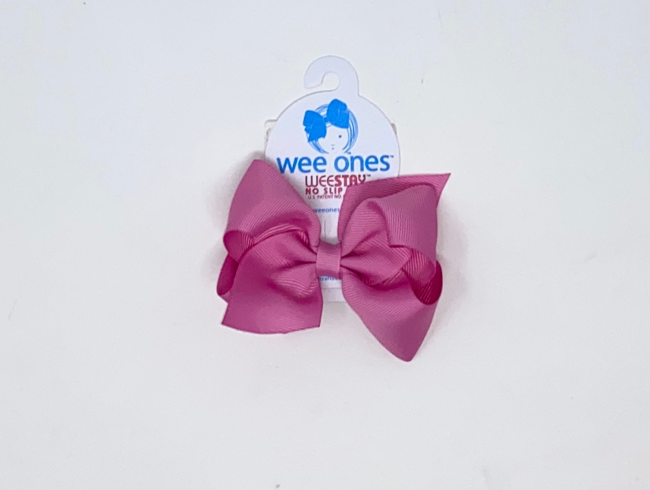 Small Grosgrain Bow - Rose Accessories Wee Ones   
