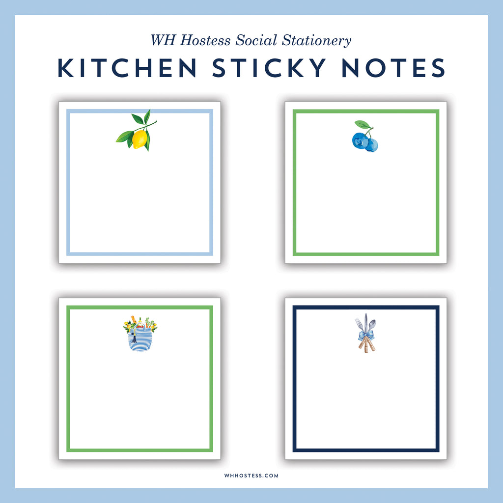 Kitchen Notes 4-Pack Sticky Notes Paper Goods WH Hostess   