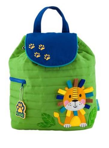 Small Quilted Backpack Accessories Stephen Joseph Lion  