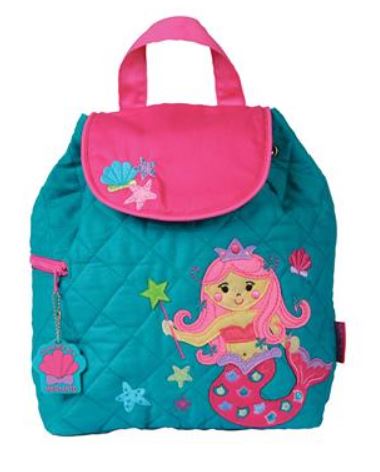 Small Quilted Backpack Accessories Stephen Joseph Mermaid  