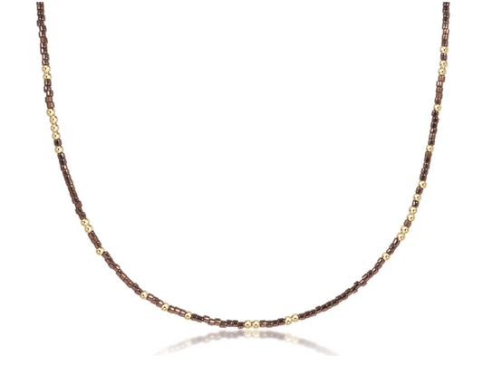 15" Hope Unwritten Choker - Metallic Bronze Necklaces enewton   