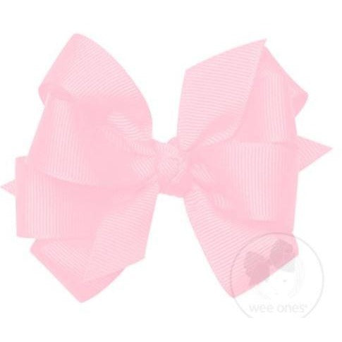 Double Mini Bow w/ Knot Wrap General Wee Ones light pink  