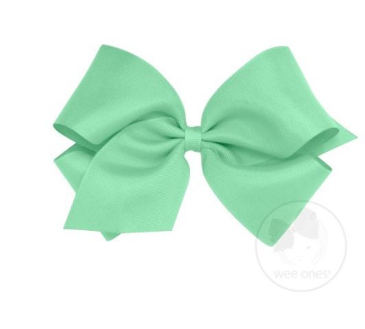 King Grosgrain Bow Accessories Wee Ones Mint  