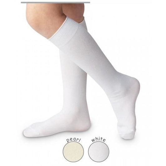 High Class Nylon Knee - White Kids Socks + Tights Jefferies Socks NB  