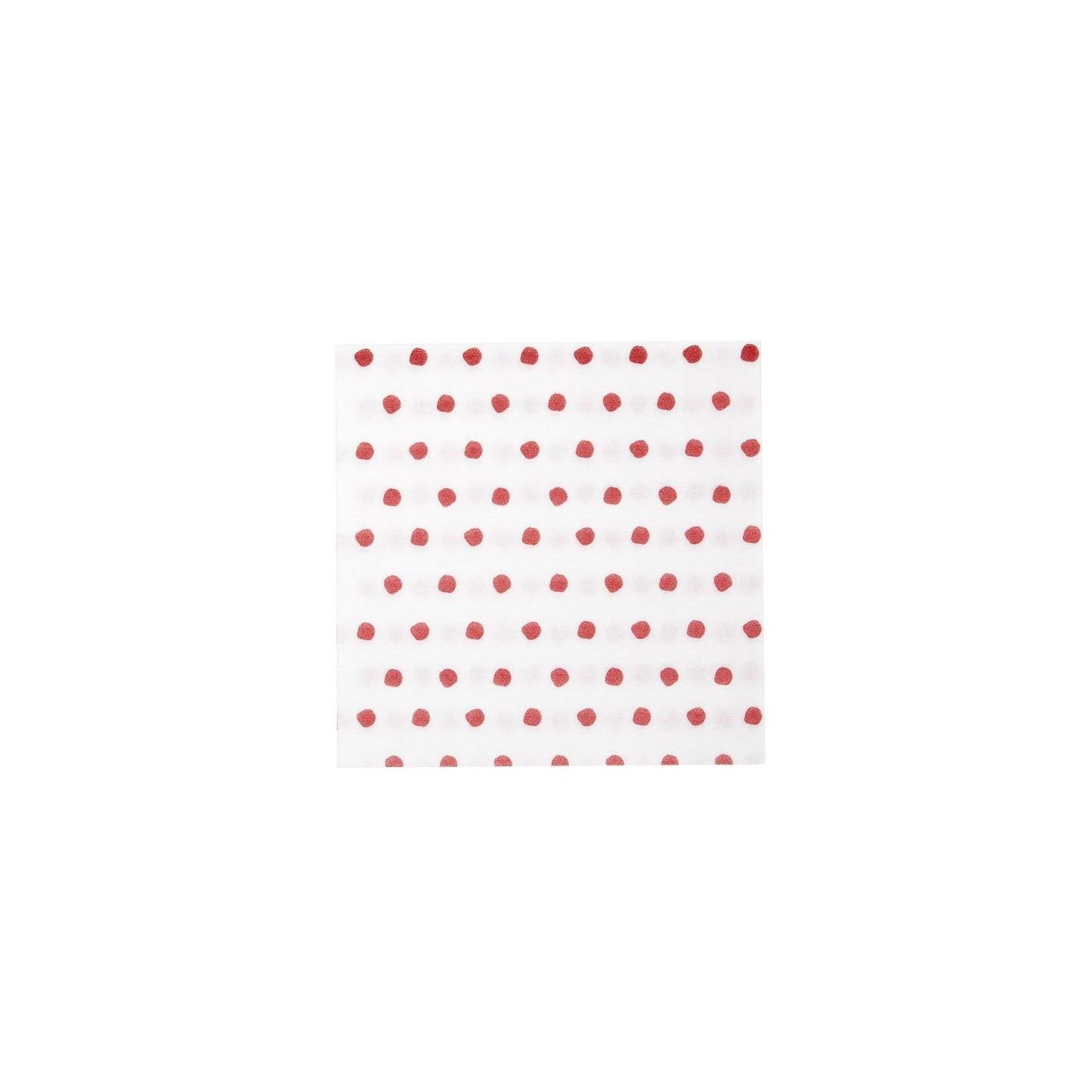 Papersoft Napkins Dot Red Cocktail Napkins (Pack of 20) Home Decor Vietri   