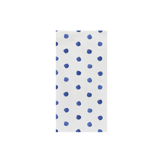 Papersoft Napkins Dot Blue Guest Towels (Pack of 20) Home Decor Vietri   
