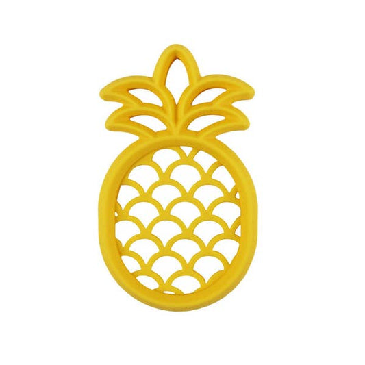Chew Crew Silicone Baby Teether - Pineapple Baby Accessories Itzy Ritzy   