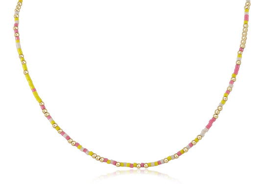 15" Hope Unwritten Choker - Pink Lemonade Necklaces enewton   